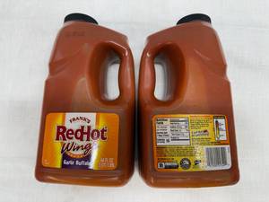 2x Franks Red Hot Wings Sauce-Buffalo Garlic