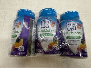 MM1. 3x 60 Gummies Fiber Well  Probiotics-112029