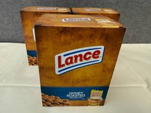 3 Boxes Lance Honey Roasted Peanuts