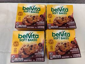 4x 5-1.76oz packs Belvita Soft Baked