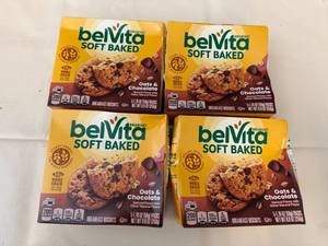 4x 5-1.76oz packs Belvita Soft Baked