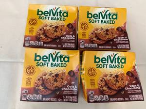 4x 5-1.76oz packs Belvita Soft Baked