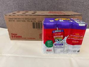 36pks Horizon Organic Shelf Stable Milk-Vanilla