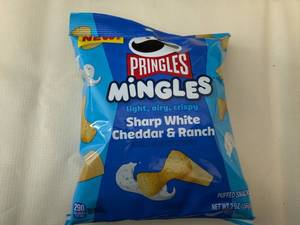 6x 2ox pkgs Pringle Mingles-Sharp White Cheddar & Ranch