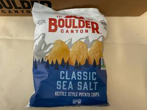 8x 2oz Boulder Canyon Classic Sea Salt Kettle Chips