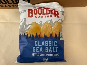 8x 2oz Boulder Canyon Classic Sea Salt Kettle Chips