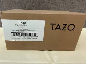 6x 16ct Tea Bags Tazo Organic Earl Grey