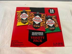 SSS. 18 bags Variety Pack Dots Pretzels