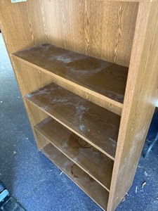 Sturdy wooden book shelf