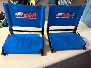 Pequot lakes labeled stadium seats set of 2