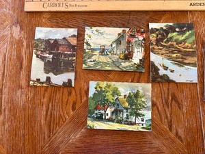 Lucille Hobbie Litho prints featuring American rural scenes