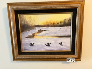 Scenic view painting