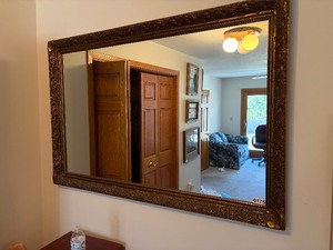Large framed mirror