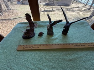 Hand Crafted eagle figurines
