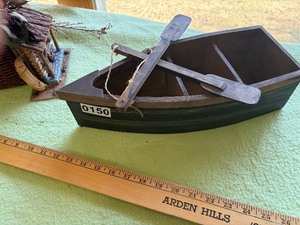 Decorative wooden boat