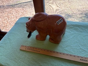 Bear with fish jar