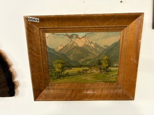 Mountain landscape painting