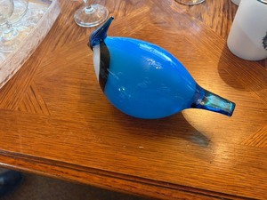 Iittala Table top crystal blue jay