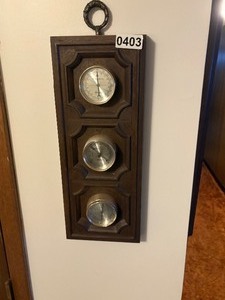 Vintage Springfield wall hanging weather station