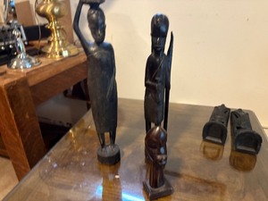 African Wooden carved statues