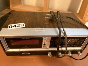 Vintage radio alarm clock