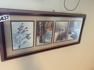 Multi panel winter scene