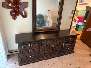Dresser with mirror
