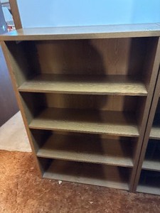 Sturdy wooden bookshelf