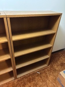 Sturdy wooden book shelf