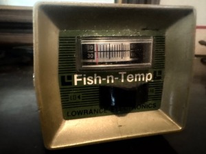Vintage fish n temp fish finder