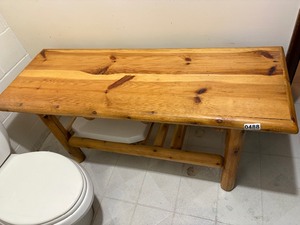 Log coffee table