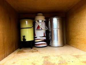 Kitchen appliances and Contents of cupboard
