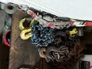 Chains and come-along