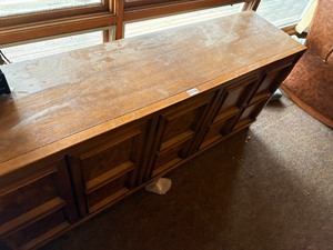 Vintage burled elm Credenza