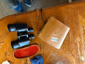 Binoculars with carry case