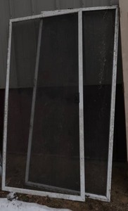 2 PATIO SCREEN DOORS