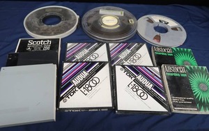 VINTAGE RECORDING TAPES AND DATA DISCS