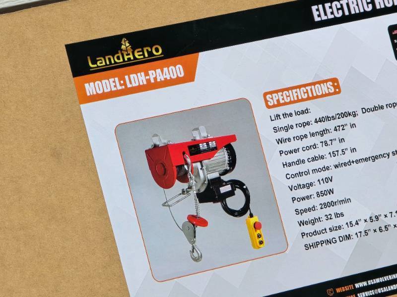 Landhero Power Winch PA400