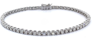 Scintillating 3 Carat Diamond Tennis Bracelet $2,899 Retail VIDEO