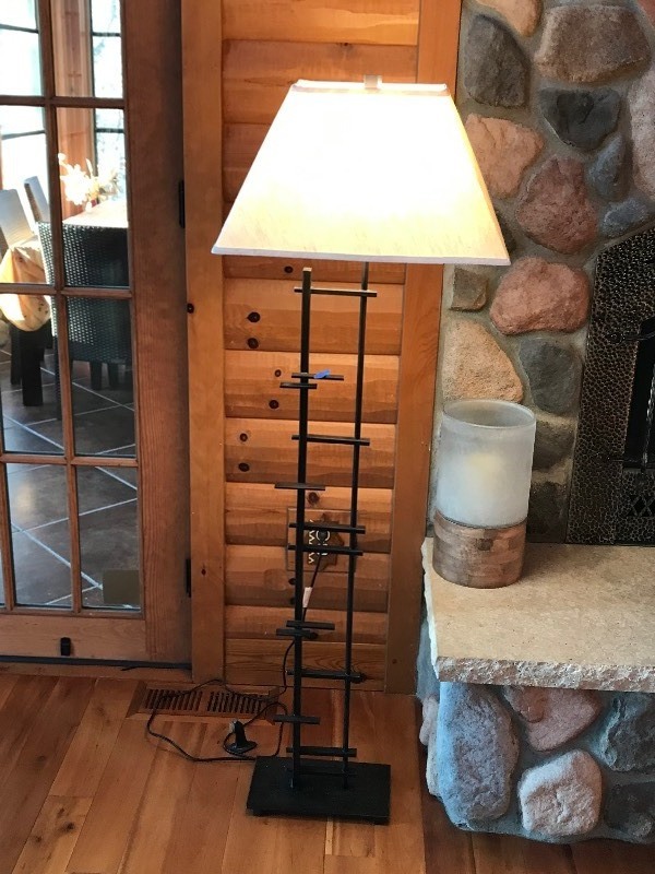 Metal Framed Lamp - Smoke Free