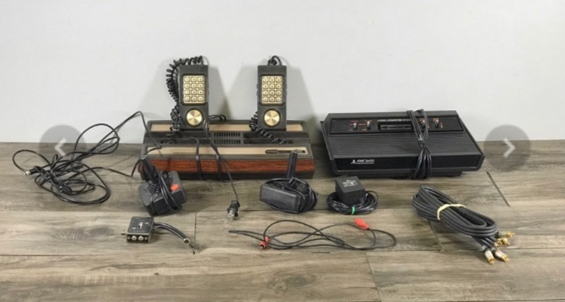 Mattel Electronics Intellivision Gaming Console (Model 2609A) & Atari 2600 gaming Console