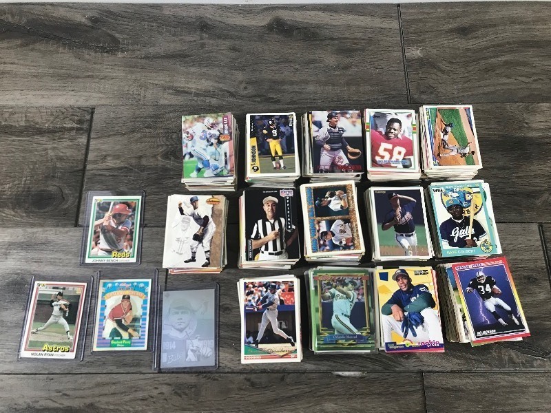 Lot of Collectible Sports Cards - Mainly Baseball & Football with some Basketball & Misc.