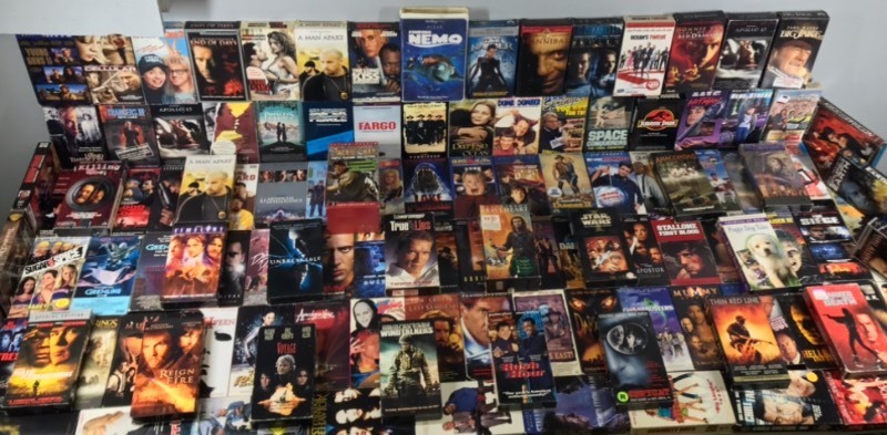 Large Lot of VHS Movies