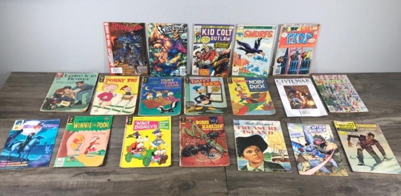 Lot of Collectible Comic Books New to Old Ones - 10 centers to on up