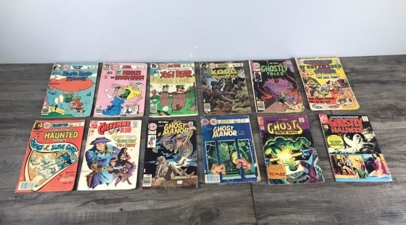 Lot of 12 Collectible Charlton Comics - 15 centers on up