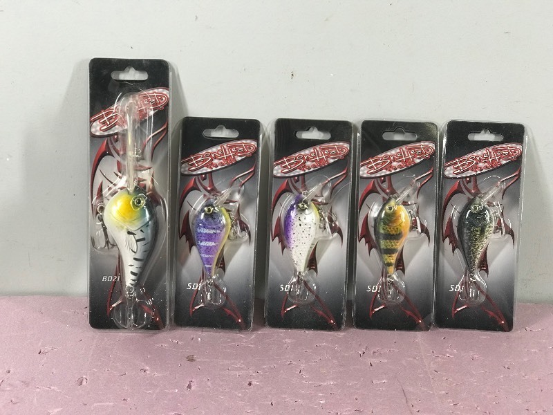 Lot of 5 Bone Head Fishing Lures in Original Packages&nbsp