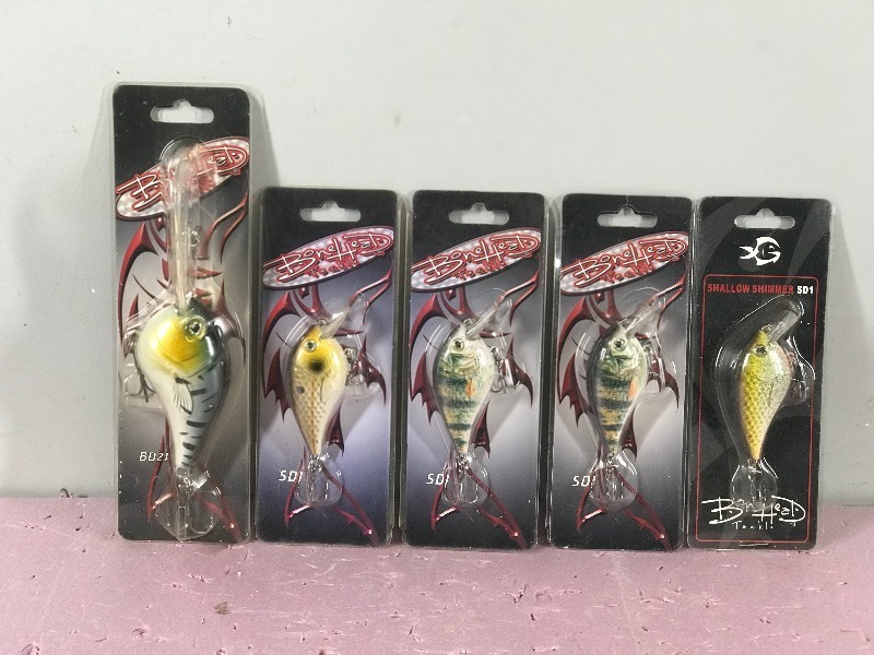 Lot of 5 Bone Head Fishing Lures in Original Packages