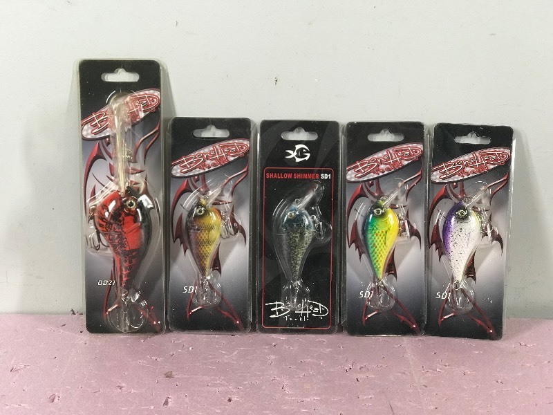 Lot of 5 Bone Head Fishing Lures in Original Packages