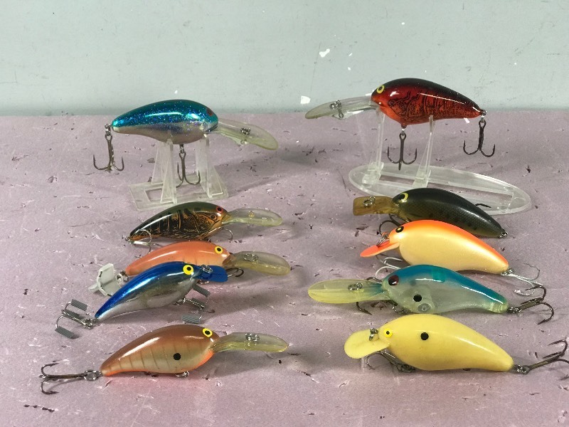 Lot of 10 Norman Fishing Lures