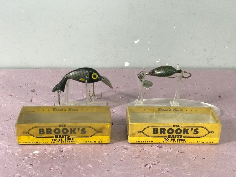 2 - Brooks Fishing Lures in Boxes